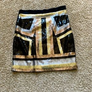 Bebe Sequined Skirt